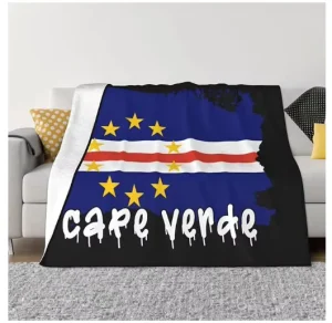 High quality Factory Flag of Cape Verde Fashion Flannel Sofa Blanket Household Siesta Blanket for All Seasons