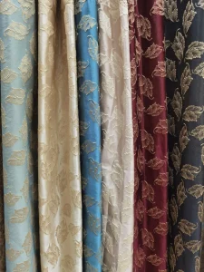 High quality Flying Feather Pattern Embossed High precision Curtain Fabric Suitable for Home Decoration or Commercial Use