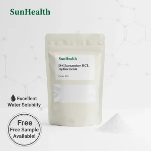 High quality Glucosamine Hydrochloride Powder 98% Purity Cosmetic Raw Materials CAS 66 84 2 2 Year Shelf Life
