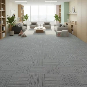 High quality Interlocking Square Carpet Tiles Non slip Floor Mats for Offices Studios and Conference Rooms