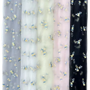 High quality Lightweight Woven Polyester Embroidery Fabric Suitable for Garment Manufacturing
