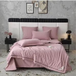 High-quality Modern 6-Piece Bedding Quilt Sets Polyester Fibre Material Machine Washable Warm Skin-friendly