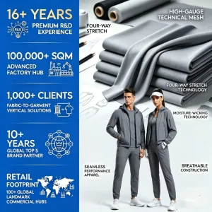 High quality Nylon 88% Spandex 12% 290GSM Tear Resistant Durable Fabric for Workwear Sportswear & Activewear Anti UV Stretch