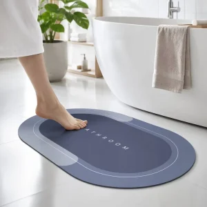 High quality Rubber Modern Eco Friendly Non Slip Absorbent Quick Drying Bathroom Toilet Floor Entrance Door Bath Mat