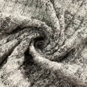 High quality soft cotton rayon polyester spandex rib Fabric tissu for sweaters