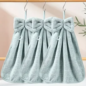 High quality towels quick drying soft and skin friendly with a hanging rope suitable for kitchen and bathroom use