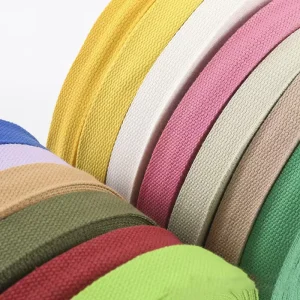 High strength Multi color Polyester Herringbone Webbing in Custom Sizes Suitable for Bags and Clothing Accessories