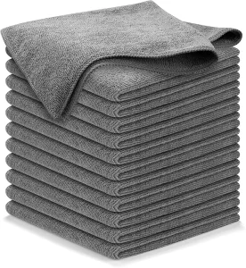 Highly Absorbent Custom Logo Microfiber Car Cloth Quick Dry Square Towels for Car Wash for Automotive and Home Use