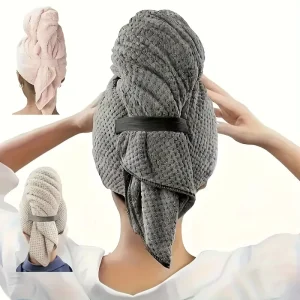 Highly Absorbent Hair Drying Towel Wrap Soft Anti Frizz Turbans Thick Large Microfiber Hair Towels for Women