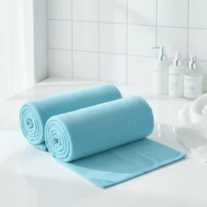 Highly Absorbent Microfiber Woven Eco Friendly Bath Towel Quick Drying and Soft for Home Gym Travel
