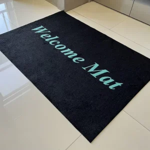 Hip Hop Shop Heavy Duty Floor Mats with Custom Logo Recycled Tyre Rubber Entrance Door Mat for Business