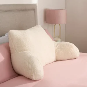 Homax Reading Pillow Arms Teddy Cuddle Cushion Sit Up Backrest Support Removable Washable Anti Dust Mite 100% Polyester
