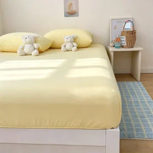 Home Bedding Set 180g Anti pilling Breathable Nylon Fitted Sheet