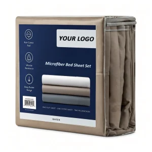 Home Bedding Set Microfiber Brushed Polyester 4 Pcs Flat Bedsheets Double King Sizes Solid Pattern Fitted Bed Sheets