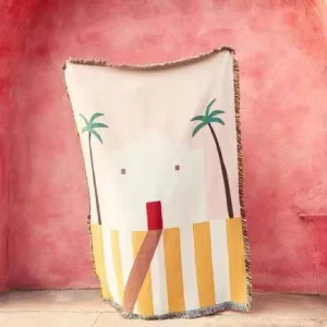 Home Deco Child Adult Woven Jacquard Blanket Rugs Woven Tapestry Throw Blanket