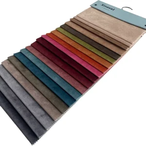 Home Deco Polyester Plain Waterproof Red Blue Sofa Curtain Velour Plush Holland Velvet Fabrics for Sofa Curtains