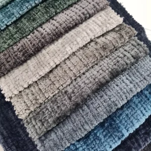 Home Decor Chenille Furniture Fabric Woven Textured Chenille Polyester Upholstery Sofa Fabric