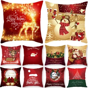 Home Decor Christmas Pillow Cases 40*40 45*45 Christmas Throw Pillow Decorations Throw Pillow Covers