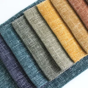 Home Decor Fabric 100 Polyester Linen Sofa Fabric For Upholstery Furniture