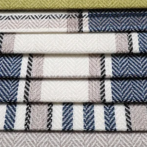 Home Decor Linen Look Herringbone Twill Woven Oxford Fabric Sofa Upholstery 100% Polyester Medium Weight