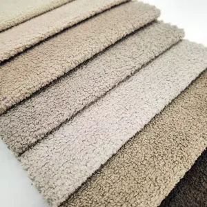 Home Decorate Towel Style Upholstery Boucle Furniture Fabric Polyester Velvet Sofa Fabric Hometextile