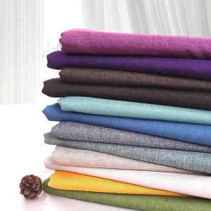 Home Decoration Fabric Comfortable Soft Upholstery Home Textile Linen Fabric for Bedroom