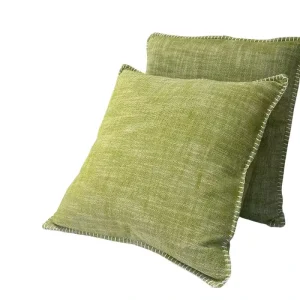 Home Decoration Feather Cushion Simple Linen Cover Stuffed Duck Feather Throw Pillow