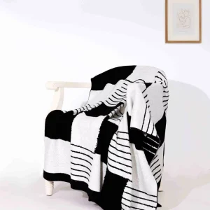 Home Decoration Knitted Throw Blankets Warm Chunky Custom Knit Throw Blankets for Adults