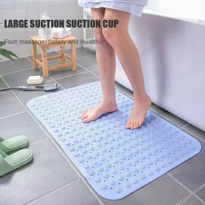 Home Decoration PVC Water Barrier Thickened Drainage Washroom Bathtub Floor Mats Bathroom Anti Slip Mats
