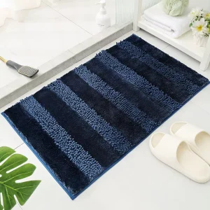 Home Decorative Anti Slip Bath Mat Quick Absorbent Eco friendly Microfiber Machine Made Floor Mats Foot Shower Mat Bathroom Rug