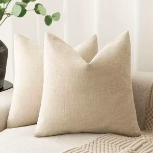 Home Decorative Solid Dyed Soft Chenille Throw Pillow Cover Modern Cushion With Print Pattern for Christmas Sofa Decor