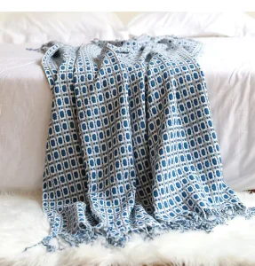 Home Decorative Throws Swallow Gird Style Knitted Blankets Office Sofa Soft Throws Office Comfortable Blankets