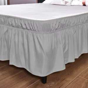 Home Embroidery Bed Skirt Set Bedspread Skirt Bedding Set