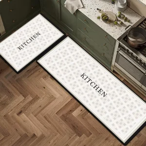 Home Entrance Doormat Light Luxury Modern Living Room Decoration Carpet Diatom Mud Kitchen Anti-Slip Long Rug 3D Printed Mat