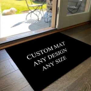 Home Fashion Mats Checkered Design Visual Psychedelic Carpet Floor Mat Retro Front Door Mat Custom Welcome Matts