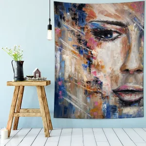 Home Furnishing Rectangle Wall Hanging Oilpainting Tapestry 51*67 Inch