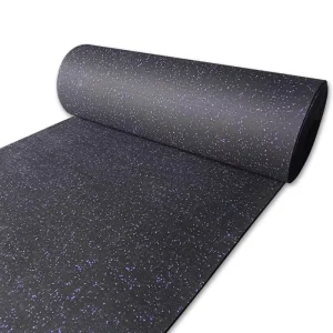 Home Gym Fitness Rubber Flooring Roll Elastic Eco Friendly Shock Absorbing Rubber Floor Mat Fitness Exercise Gym Mat Floor Pad