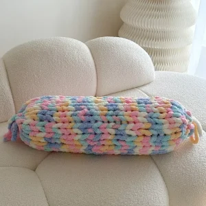 Home Handmade Portable 70*22*22cm Candy Shaped Throw Pillow Cushions for Home Decor Living Room Sofa