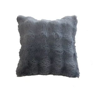 Home Office Luxury Velvet Customizable Factory Designed Removable Washable Square Throw Pillows Knitted Technique Soft 3D