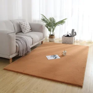 Home Renovation Solution Washable Faux Cashmere Runner With Thickened Pile for Large Bedroom and Hallway Warmth