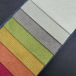 Home Textile 100% Polyester Furniture Upholstery Linen Fabric Textile for Sofa