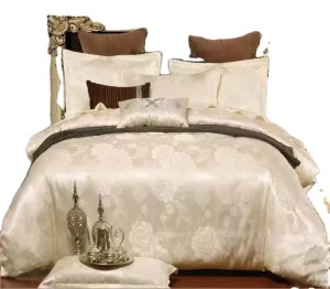 Home Textile 100% Polyester Jacquard Duvet Cover Set