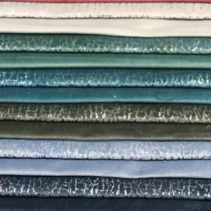 Home Textile Curtain Sofa Fabric Eco Friendly 200Gsm 100% Polyester Bronzed Fabric for Furniture