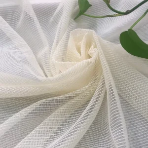 Home Textile Customized Patterns Decorative Woven Sheer Window Curtain Fabric for Bedroom and Living Room