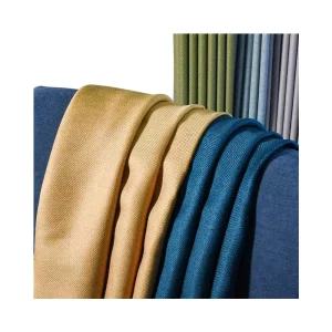 Home Textile Dimout Cotton Touch 100% Polyester Curtains Fabrics for Living Room Textile Flame Retardant Curtain Fabric