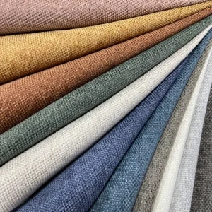 Home Textile Fabric 100% Polyester Imitation Linen Fabric Sofa Fabric