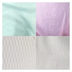 Home Textile Factory 100% Polyester Microfiber Embossed Fabric