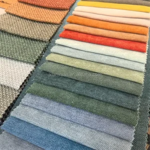 Home Textile Holland Chenille Fabric Sofa Materials Knitted Twill Factory Sales