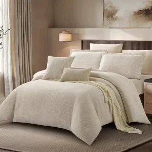 Home Textile Luxury Duvet Cover New 100% Polyester 200TC Woven Jacquard Simple Plant 8 Pcs Comforter Sets for All Seasons