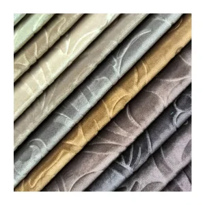 Home Textile Luxury Fabric Sets Living Room Furniture Sofas Upholstery Velvet Fabric Microfibra Emboss Holland Velvet